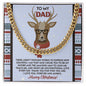 To My Dad Cuban Link Chain – A Timeless Gift of Love and Gratitude