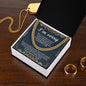 Heartfelt Apology: Wish I Could Cuban Necklace