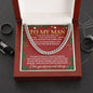 To My Man Cuban Link Chain – A Christmas Gift of Everlasting Love