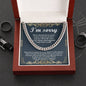 Heartfelt Apology: Wish I Could Cuban Necklace