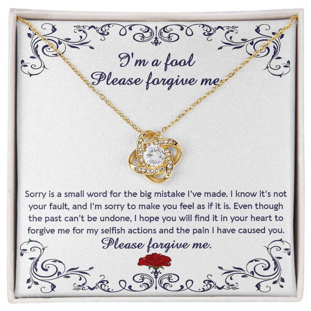 Forgive Me: Love Knot Necklace