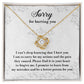 Sorry Love Knot Necklace – A Symbol of Regret and Love