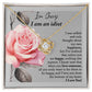 Heartfelt Regret: Love Knot Necklace with Apology Message Card