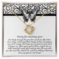 Heartfelt Regret: Love Knot Necklace with Apology Message Card