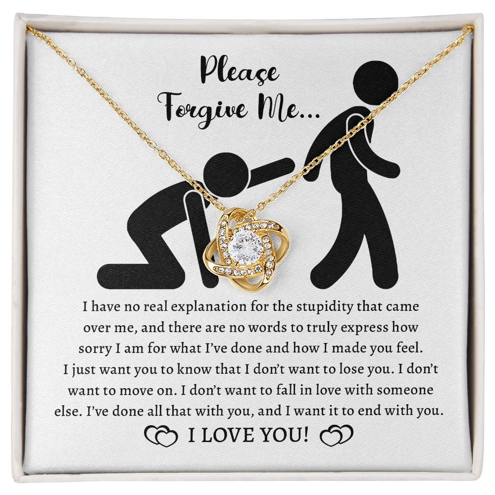 Forgive Me Love Knot Necklace – A Plea from the Heart