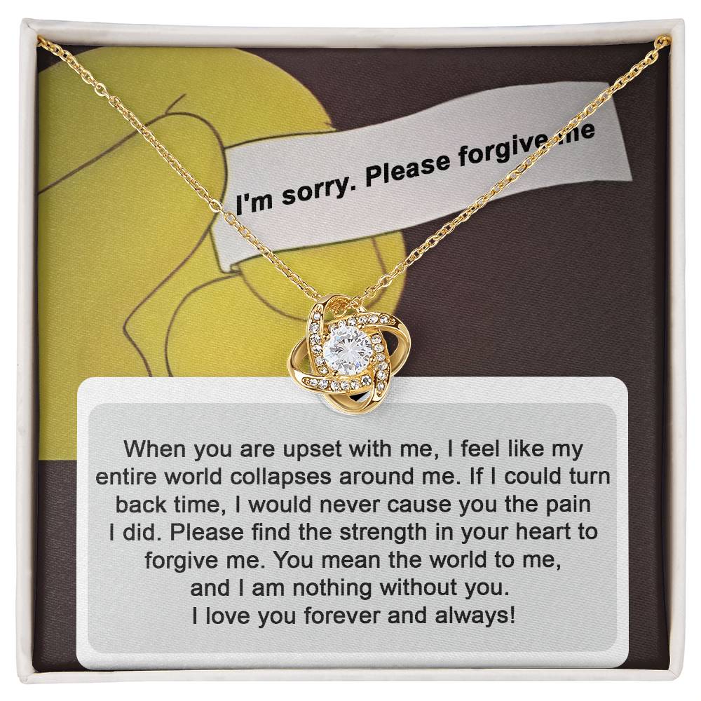 Forever Yours: Apology Love Knot Necklace