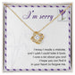 Sincere Apology: Take It Back Love Knot Necklace