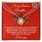 To My Daughter Love Knot Necklace – A Christmas Gift of Confidence, Strength, and Love