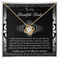 To My Beautiful Bride - Love Knot Necklace