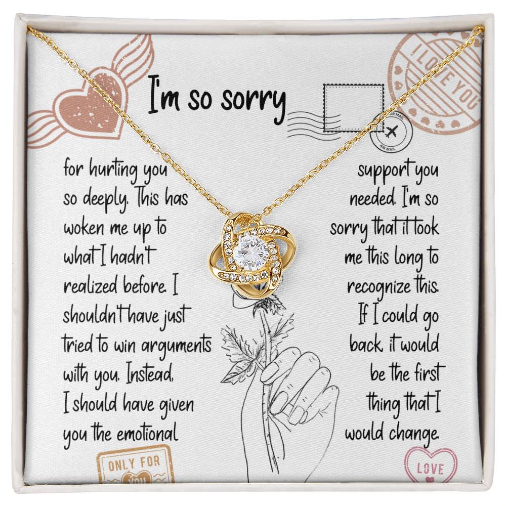 Woken Up to Love Apology Necklace