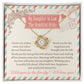 To My Daughter-in-Law on Your Wedding Day – Love Knot Necklace