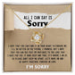 All I Can Say is Sorry - Love Knot Necklace & Heartfelt Apology Card