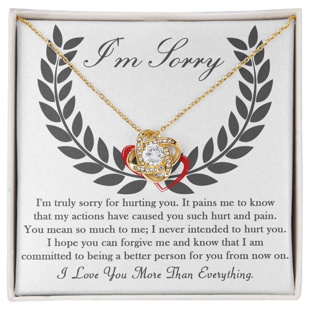 Forever Forgiven Love Knot Necklace