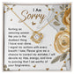 “I Am Sorry” Love Knot Necklace – Apology Gift for Her