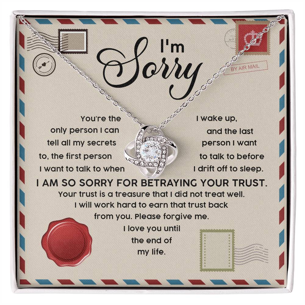 Everlasting Trust Apology Necklace