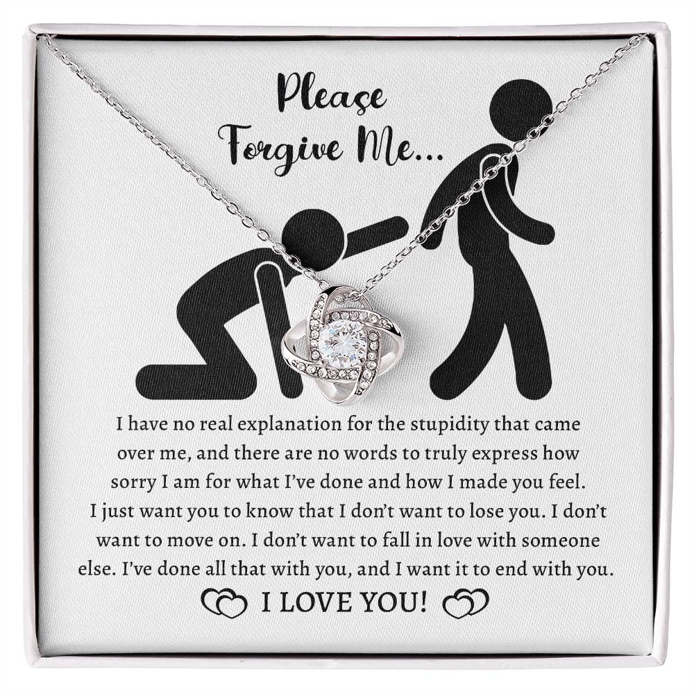 Forgive Me Love Knot Necklace – A Plea from the Heart