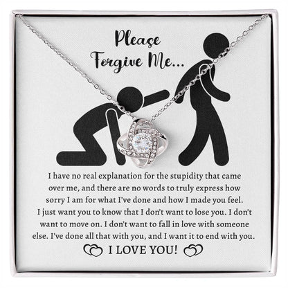 Forgive Me Love Knot Necklace – A Plea from the Heart