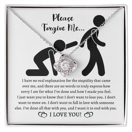 Forgive Me Love Knot Necklace – A Plea from the Heart