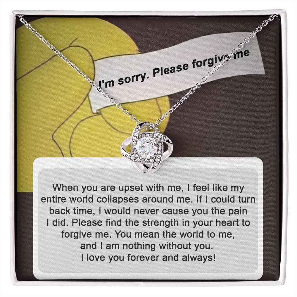 Forever Yours: Apology Love Knot Necklace