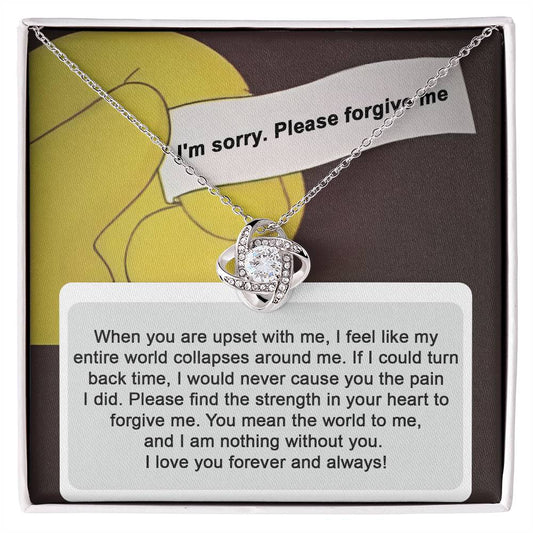 Forever Yours: Apology Love Knot Necklace