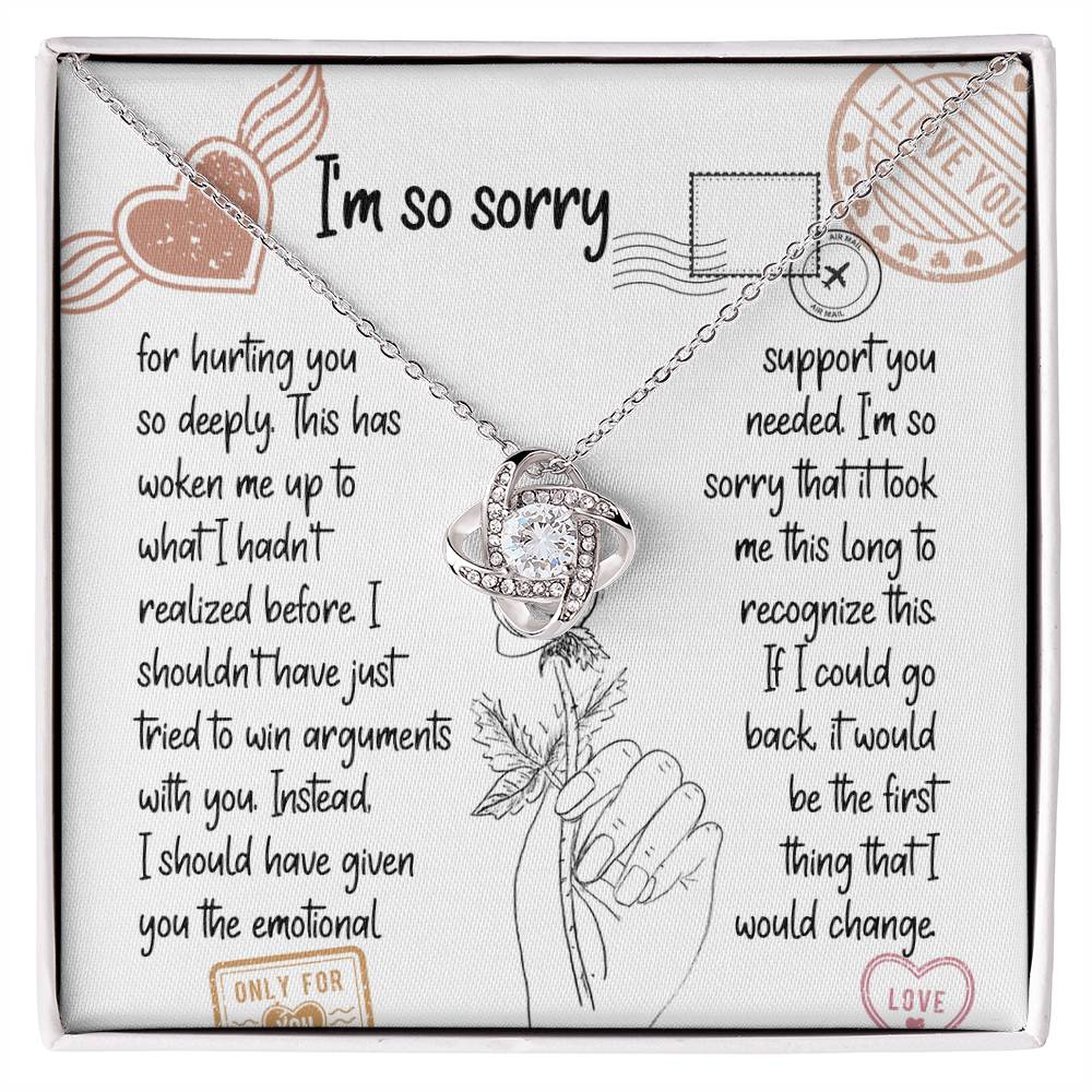 Woken Up to Love Apology Necklace