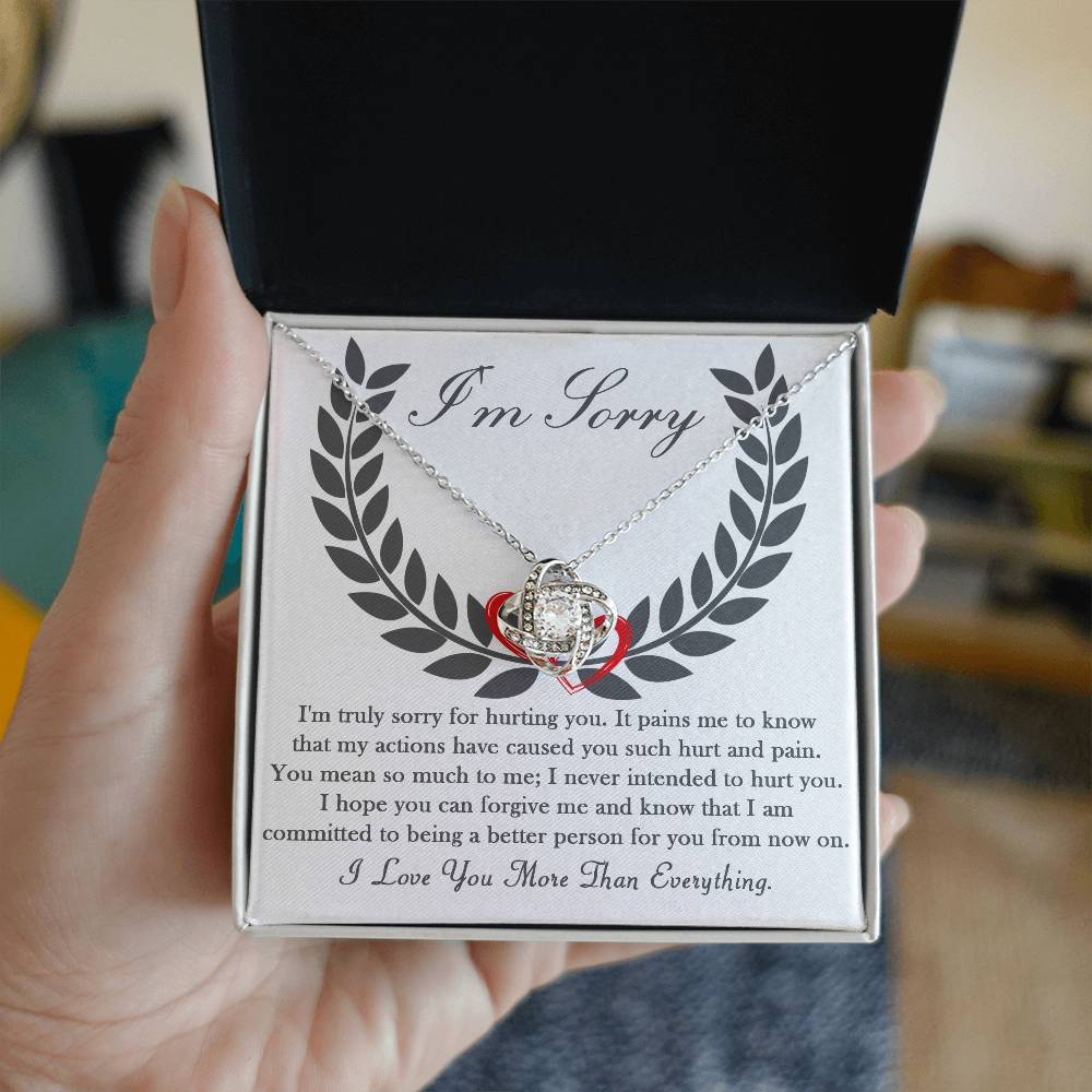 Forever Forgiven Love Knot Necklace