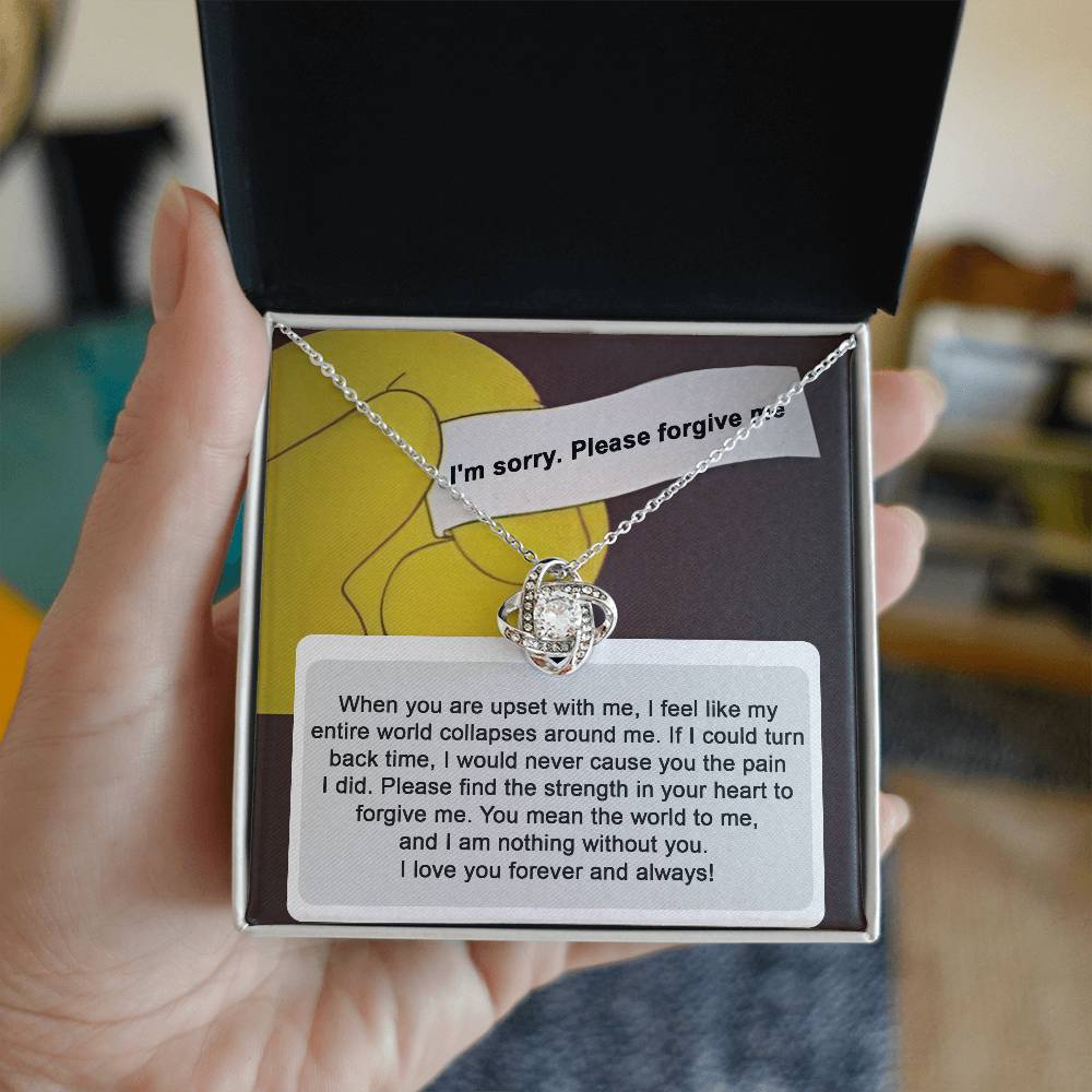 Forever Yours: Apology Love Knot Necklace