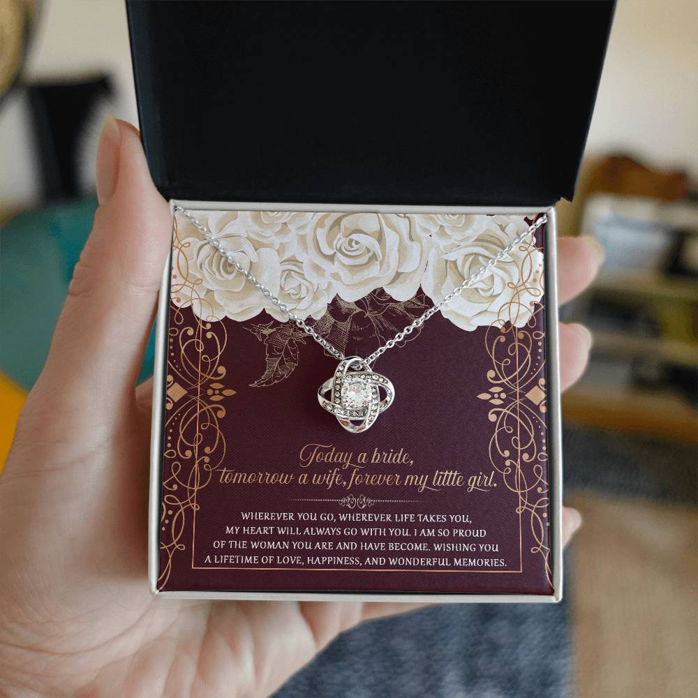 Forever My Little Girl - Love Knot Necklace
