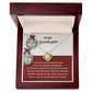 To My Granddaughter - Love Knot Necklace with Heartfelt Message Card