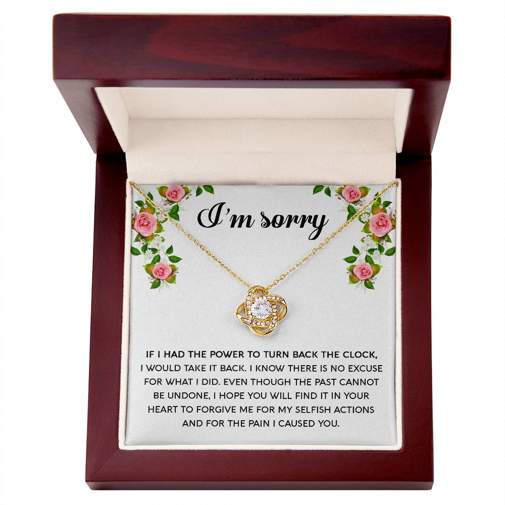 Turn Back Time: Love Knot Necklace