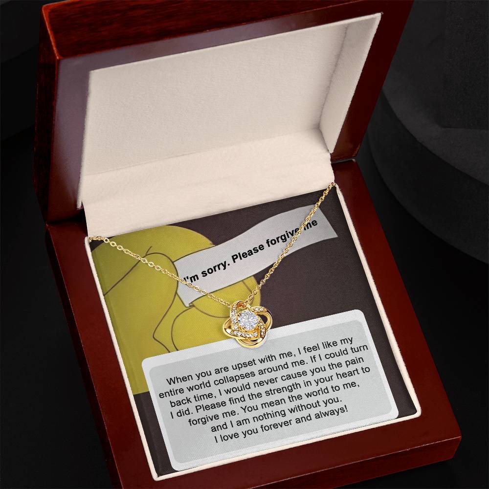 Forever Yours: Apology Love Knot Necklace