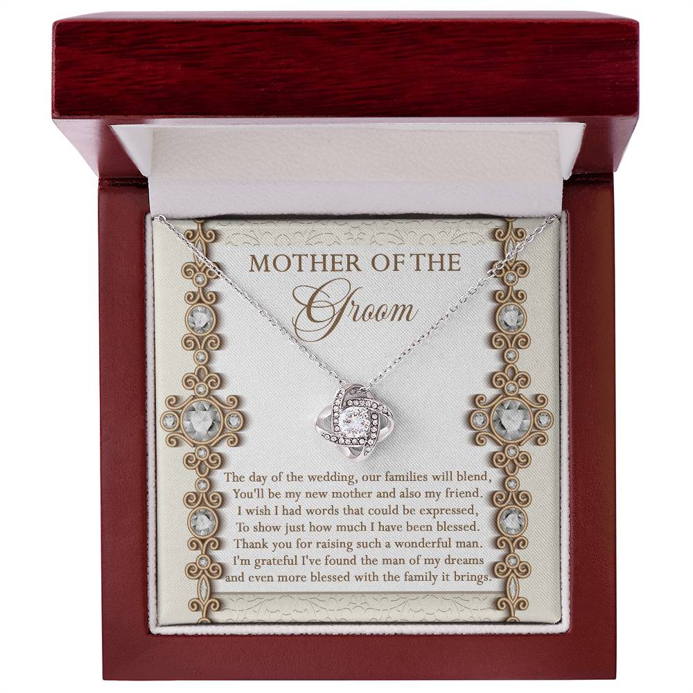 To the Mother of the Groom – Love Knot Necklace