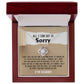 All I Can Say is Sorry - Love Knot Necklace & Heartfelt Apology Card