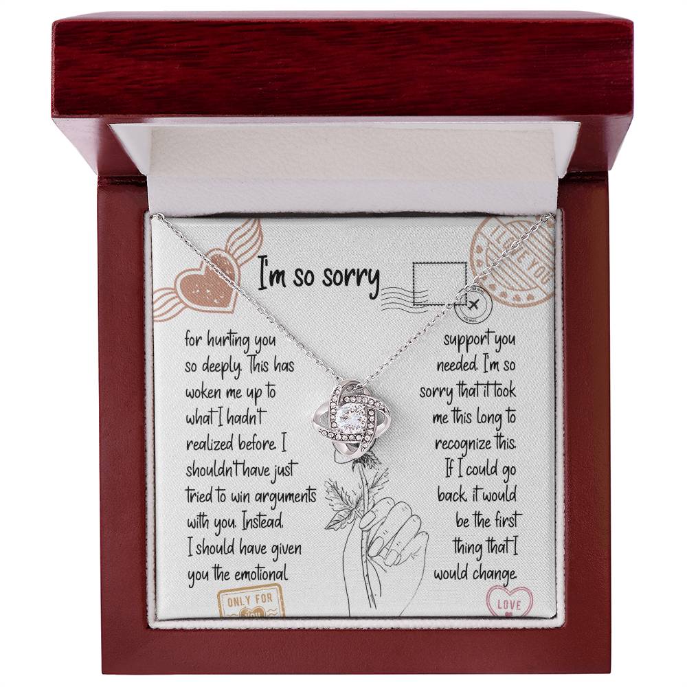 Woken Up to Love Apology Necklace