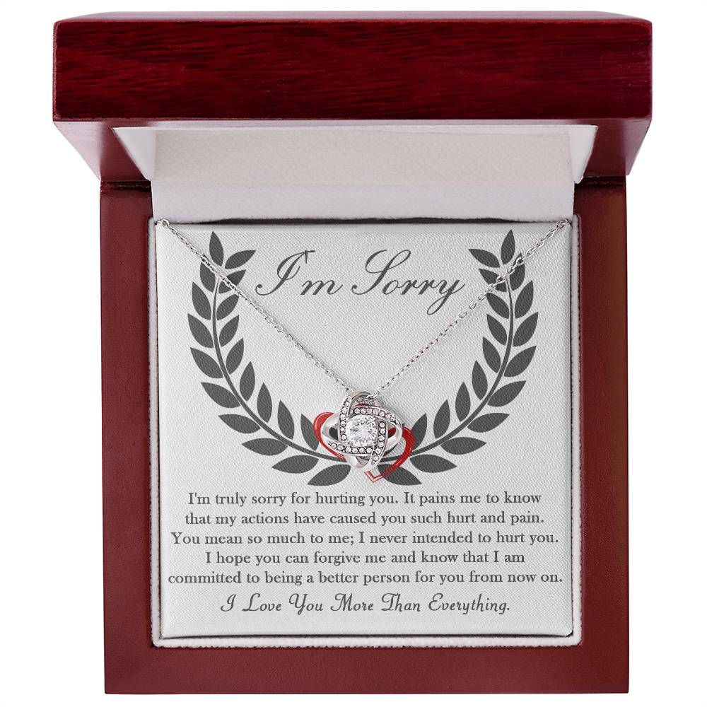 Forever Forgiven Love Knot Necklace