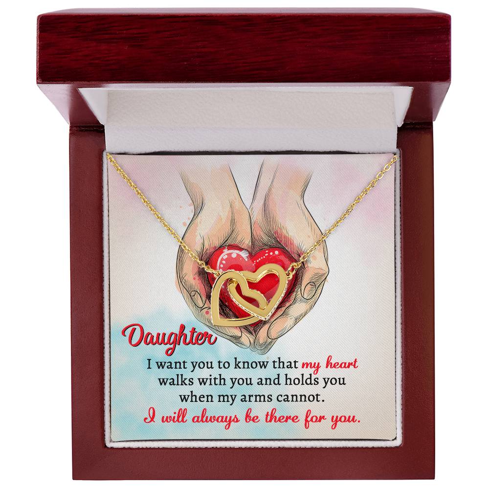 Daughter – Interlocking Heart Necklace