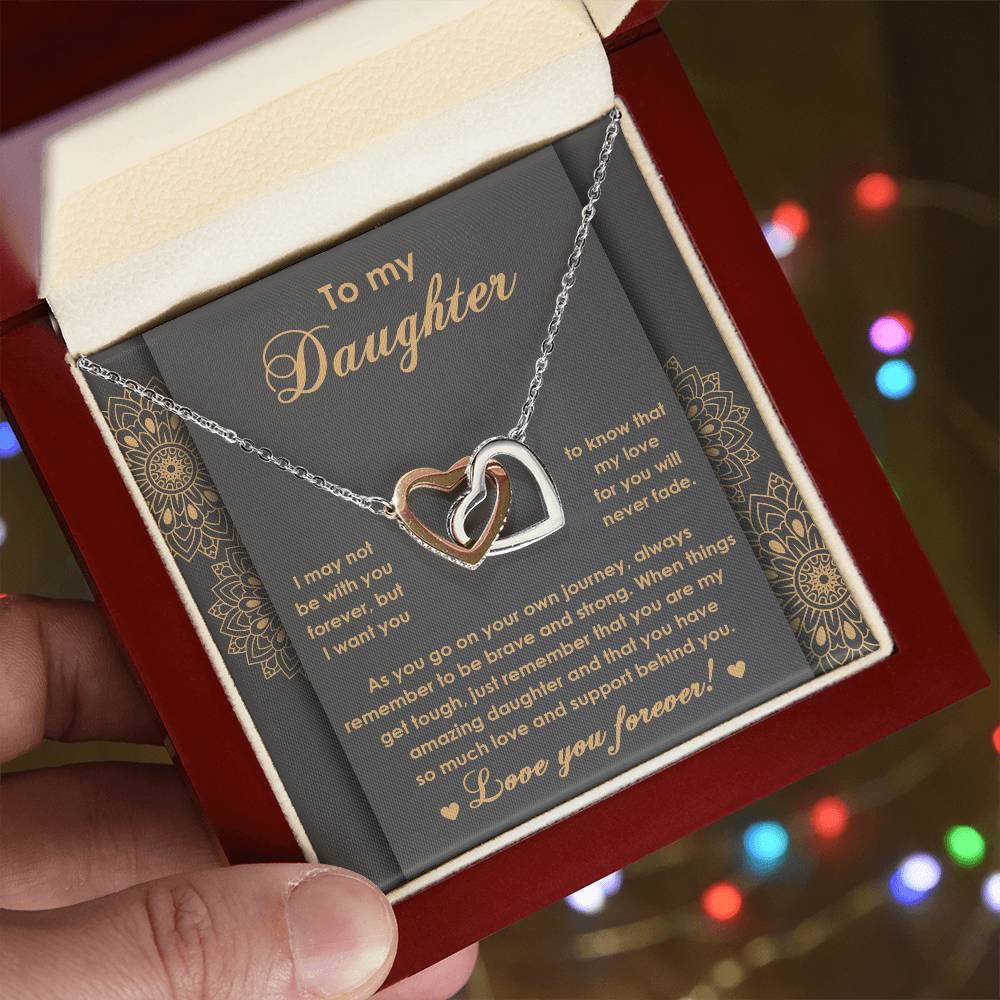 Eternal Love: Personalized Daughter Message Necklace