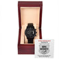 To Our Valiant Ring Security – Black Chronograph Watch