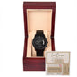 Ultimate Love Token: Black Chronograph Watch with Love Coupon