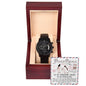 Black Chronograph Watch - The Perfect Gift for Him