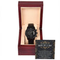 To Our Soon-to-Be Son-in-Law – Black Chronograph Watch