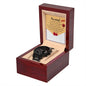 Sorry Gift – Black Chronograph Watch with Heartfelt Apology Card
