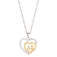 Grandma and Grandchild Heart Pendant Necklace