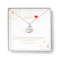Grandma Eternity Love Heart Pave Necklace